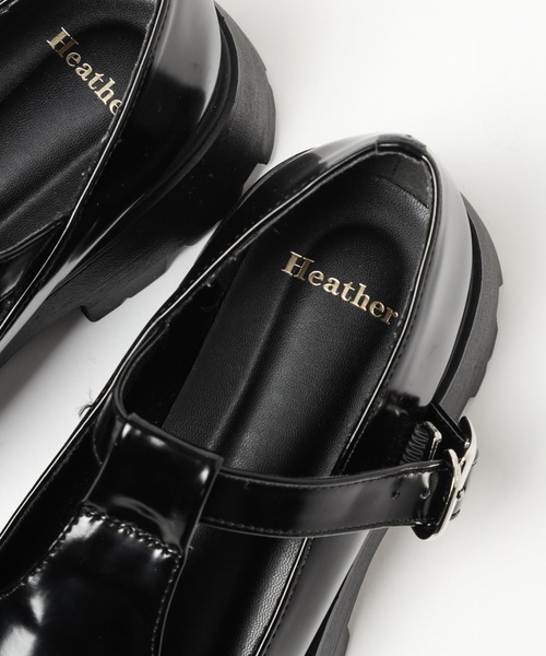 Heather（ヘザー）の「Tストラップボリュームソールシューズ　179615（その他シューズ・レディース・ブラック・M/L）」の7枚目の写真