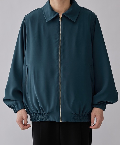 Lui's（ルイス）の「ドレープスイングトップ(シャツブルゾン)（ブルゾン・メンズ・ダークグリーン/ブラック・FREE）」の5枚目の写真