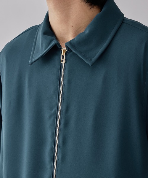 Lui's（ルイス）の「ドレープスイングトップ(シャツブルゾン)（ブルゾン・メンズ・ダークグリーン/ブラック・FREE）」の8枚目の写真