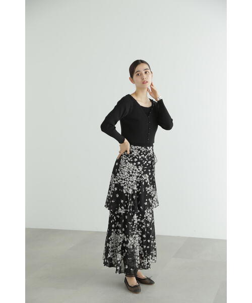 JILL STUART（ジルスチュアート）の「◆カラーベーシックリブカーディガン（カーディガン/ボレロ・レディース・ホワイト/ブラック/レッド/イエロー・FREE）」の7枚目の写真