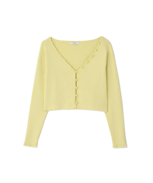 JILL STUART（ジルスチュアート）の「◆カラーベーシックリブカーディガン（カーディガン/ボレロ・レディース・ホワイト/ブラック/レッド/イエロー・FREE）」の15枚目の写真