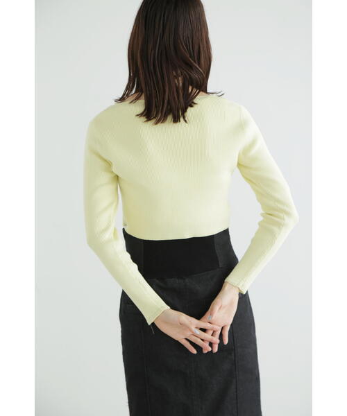 JILL STUART（ジルスチュアート）の「◆カラーベーシックリブカーディガン（カーディガン/ボレロ・レディース・ホワイト/ブラック/レッド/イエロー・FREE）」の20枚目の写真