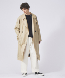 AH ABAHOUSE | 【AH ABAHOUSE】オーバーサイズ ラップコート / スプリングコート(ステンカラーコート)