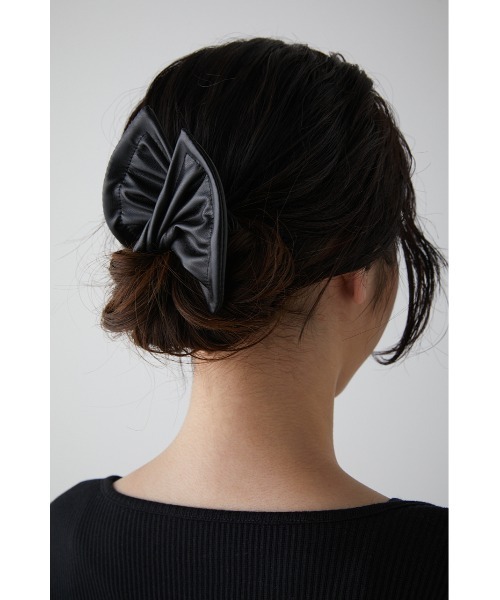 AZUL by moussy（アズールバイマウジー）の「DEFT BAND（ヘアゴム・レディース・ブラウン系その他/ブラック/アイボリー・FREE）」の9枚目の写真