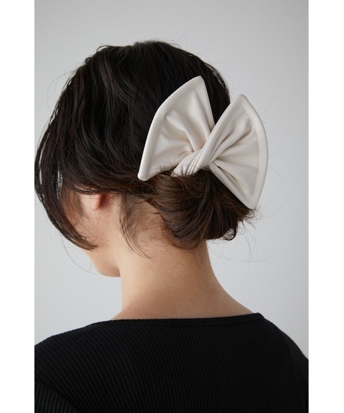 AZUL by moussy（アズールバイマウジー）の「DEFT BAND（ヘアゴム・レディース・ブラウン系その他/ブラック/アイボリー・FREE）」の5枚目の写真