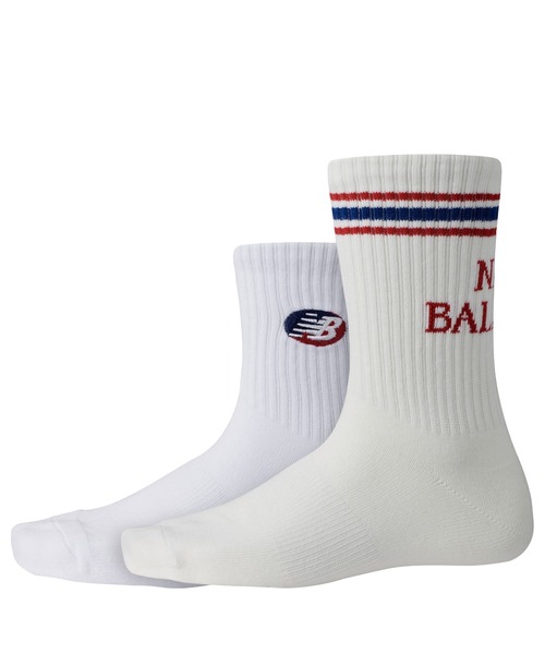 NEW BALANCE（ニューバランス）の「アンクル アンド ミドル２Pソックス（ソックス/靴下・メンズ・その他/ホワイト系その他・LARGE/MEDIUM/SMALL）」の2枚目の写真