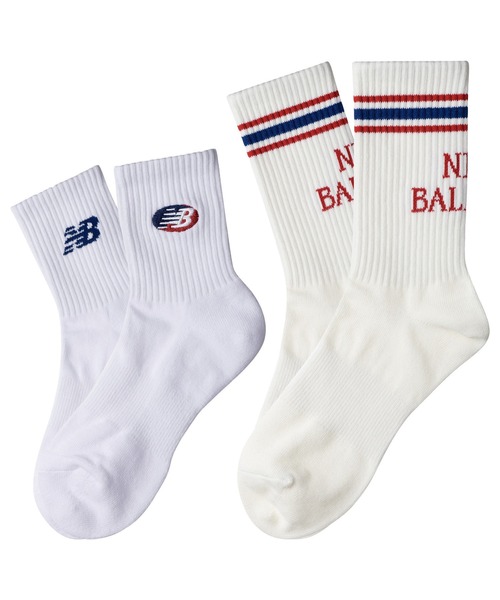 NEW BALANCE（ニューバランス）の「アンクル アンド ミドル２Pソックス（ソックス/靴下・メンズ・その他/ホワイト系その他・LARGE/MEDIUM/SMALL）」の4枚目の写真