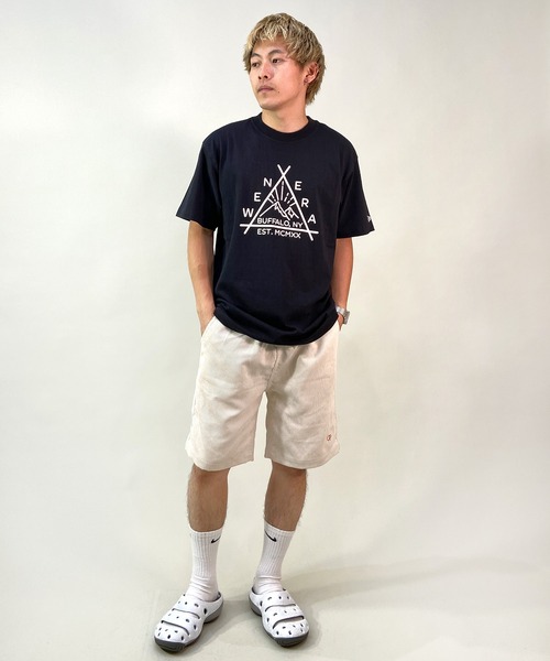 NEW ERA(ニューエラ)の「NEW ERA/ニューエラ OD SS TEE USCTN TRI SUNRISE ロゴ USコットン 半袖Tシャツ 13516312/13516313(Tシャツ/カットソー・メンズ・ホワイト/ブラック・L/XL/XXL/M)」の12枚目の写真