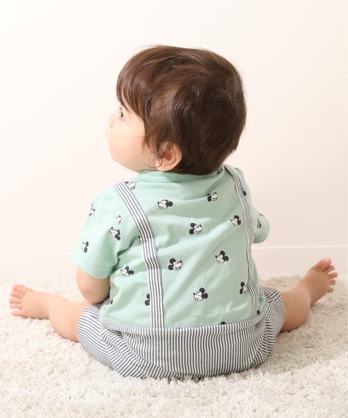 Disney(ディズニー)の「ディズニー スタイ付サロペットロンパース 2点セット 7910B(ロンパース・キッズ・その他9/ナチュラル/ブラック×レッド/イエロー・70cm/80cm)」の10枚目の写真