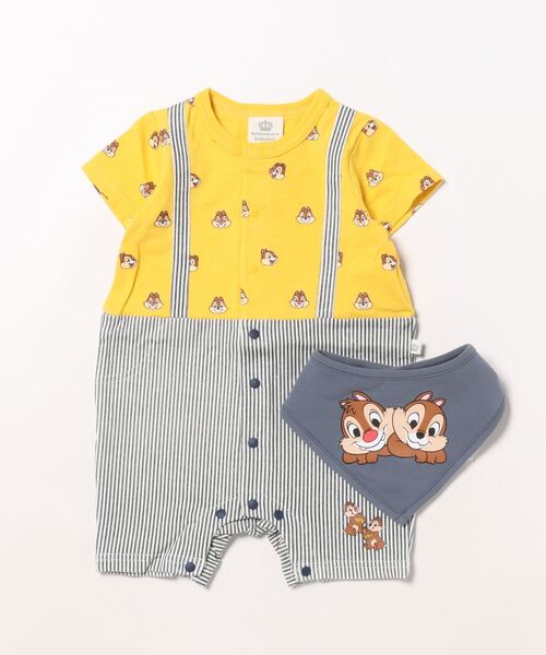 Disney(ディズニー)の「ディズニー スタイ付サロペットロンパース 2点セット 7910B(ロンパース・キッズ・その他9/ナチュラル/ブラック×レッド/イエロー・70cm/80cm)」の17枚目の写真