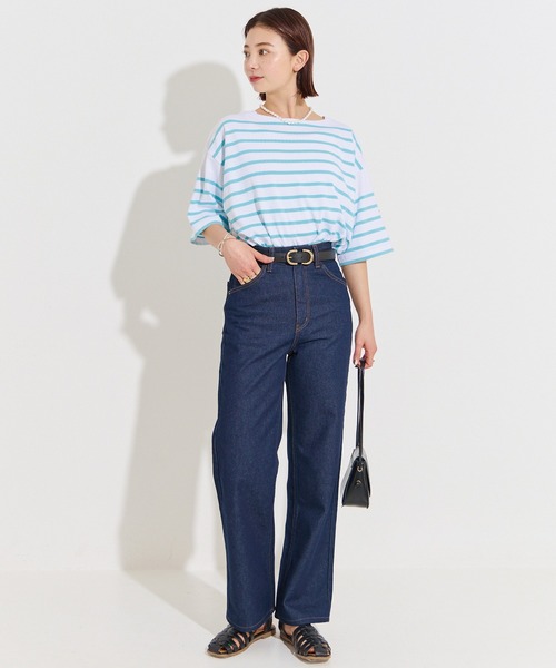 LAVEANGE（ラビアンジェ）の「2連バックル レザーベルト[牛革/大きいサイズ対応]（ベルト・レディース・ブラック/モカ・02/01）」の11枚目の写真