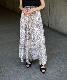 &g'aime | 【&g’aime】フラワープリントフレアスカート(スカート)