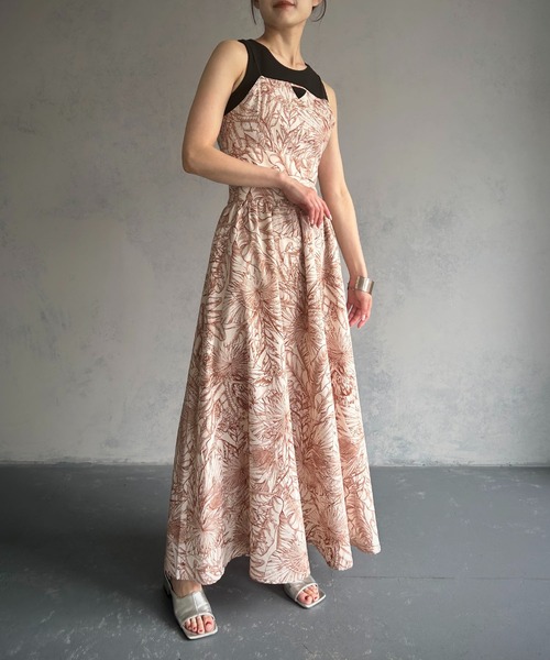 &g'aime(アンジェム)の「【&g’aime】フラワープリントフレアスカート(スカート・レディース・ネイビー/ブラウン・FREE)」の21枚目の写真