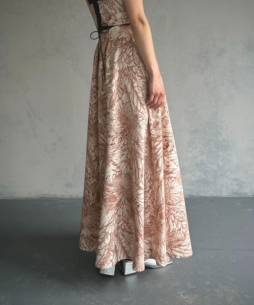 &g'aime(アンジェム)の「【&g’aime】フラワープリントフレアスカート(スカート・レディース・ネイビー/ブラウン・FREE)」の22枚目の写真