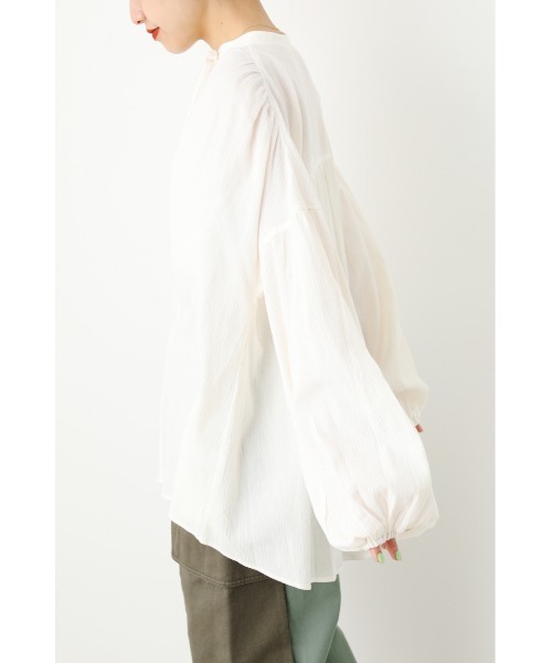 RODEO CROWNS WIDE BOWL（ロデオクラウンズワイドボウル）の「Color スモックブラウス（シャツ/ブラウス・レディース・チャコールグレー/アイボリー/オレンジ・FREE）」の8枚目の写真