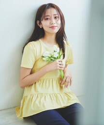 【UVケア】ティアードチュニック Tシャツ