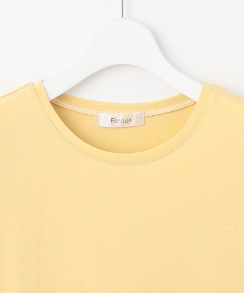Feroux(フェルゥ)の「【UVケア】ティアードチュニック Tシャツ(Tシャツ/カットソー・レディース・ホワイト系/ブラック系/ライトイエロー系/ブルー系・F)」の15枚目の写真
