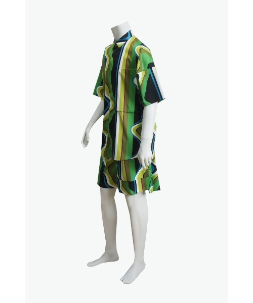 SISE(シセ)の「SISE BIG POCKET SHIRTS (PRINT)(シャツ/ブラウス・メンズ・ブラック・MEDIUM)」の4枚目の写真