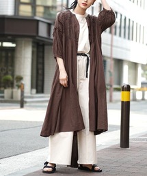 apartment department（アパートメントデパートメント）の「ボヘミアンレース ロングガウンワンピース（シャツワンピース）」