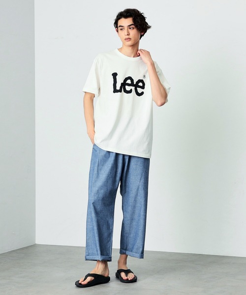 Lee（リー）の「Lee/リー Leeロゴ半袖Tシャツ（Tシャツ