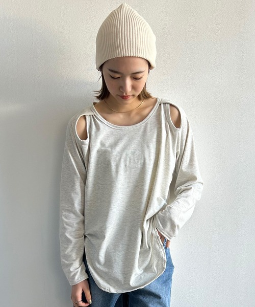 【限定値下げ】web完売 thetoe オフショルトップス セール】オフショルファートップス（Tシャツ/カットソー