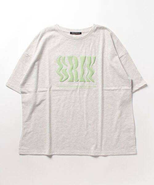 SpRay（スプレイ）の「ウェーブロゴビッグＴシャツ（Tシャツ/カットソー・レディース・ホワイト/オートミール/ブルー/ブラック・FREE）」の12枚目の写真
