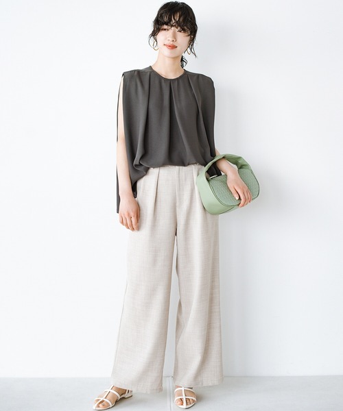 haco!(ハコ)の「【Threev】ハーフムーンワンハンドルバッグ(ハンドバッグ・レディース・グリーン/パープル/ライトベージュ・ONE SIZE)」の11枚目の写真