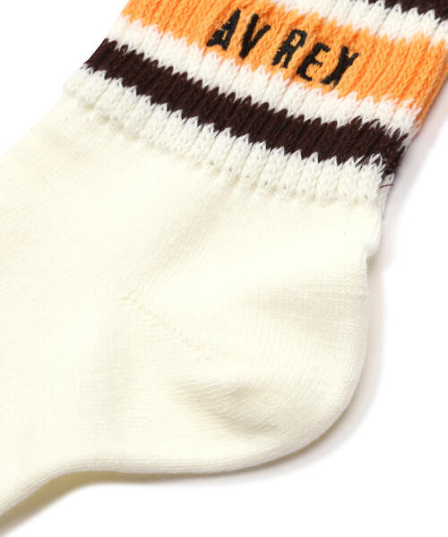 AVIREX(アヴィレックス)の「【直営店限定】LINE LOGO SOCKS/ ラインロゴソックス(ソックス/靴下・レディース・ホワイト/グレー・F)」の9枚目の写真