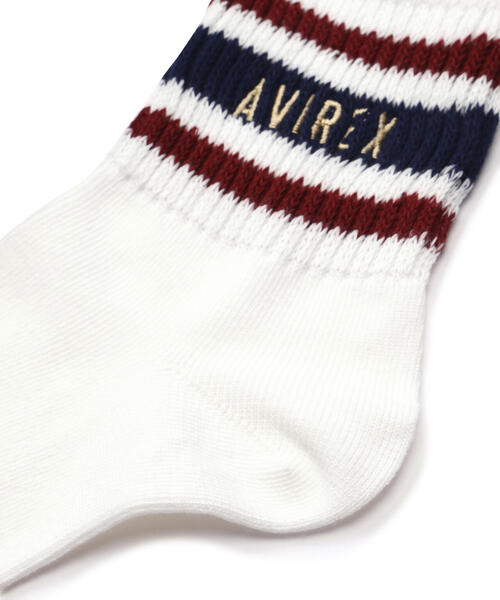 AVIREX(アヴィレックス)の「【直営店限定】LINE LOGO SOCKS/ ラインロゴソックス(ソックス/靴下・レディース・ホワイト/グレー・F)」の13枚目の写真