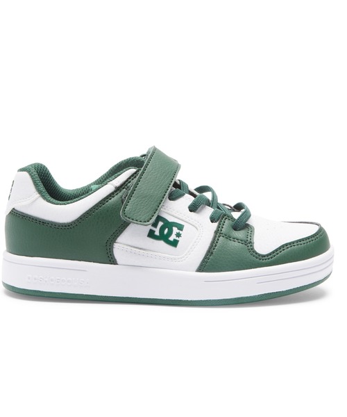DC SHOES(ディーシーシューズ)の「Ks MANTECA 4 V SN/DCキッズスニーカー(スニーカー・キッズ・ホワイト×グリーン/ホワイト×ブラック・17cm/18cm/19cm/20cm/21cm/22cm/23cm/24cm)」の3枚目の写真