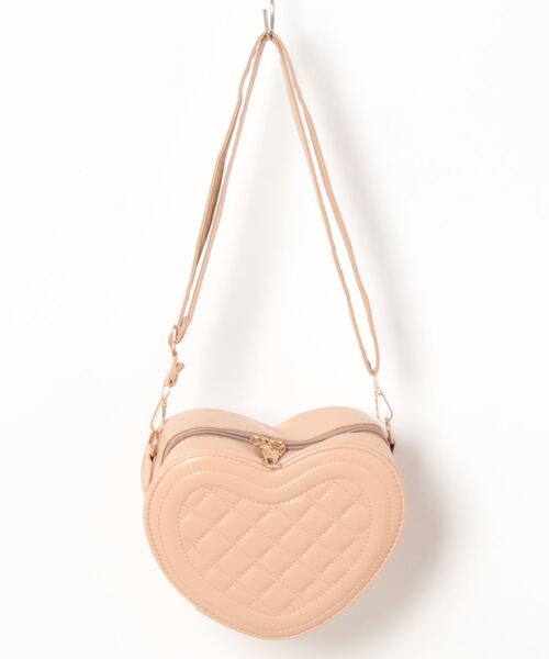 HIKA（ヒカ）の「【HIKA】ハートPUレザーショルダーBAG（ショルダーバッグ・レディース・ホワイト/ブラック/ベージュ/レッド・FREE）」の3枚目の写真