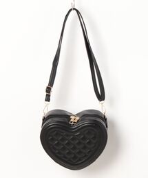 【HIKA】ハートPUレザーショルダーBAG