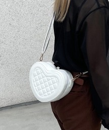 【HIKA】ハートPUレザーショルダーBAG