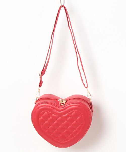 HIKA（ヒカ）の「【HIKA】ハートPUレザーショルダーBAG（ショルダーバッグ・レディース・ホワイト/ブラック/ベージュ/レッド・FREE）」の7枚目の写真