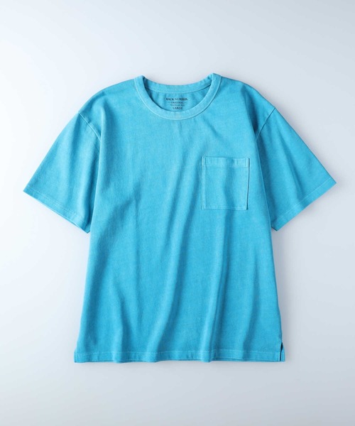 BACK NUMBER(バックナンバー)の「【BACK NUMBER】オーバーダイクルーTシャツ(Tシャツ/カットソー・メンズ・オレンジ/ターコイズブルー/ライトグレー/ブラック・L/M/XL)」の13枚目の写真