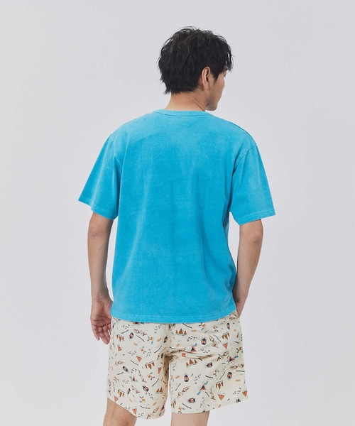BACK NUMBER(バックナンバー)の「【BACK NUMBER】オーバーダイクルーTシャツ(Tシャツ/カットソー・メンズ・オレンジ/ターコイズブルー/ライトグレー/ブラック・L/M/XL)」の10枚目の写真