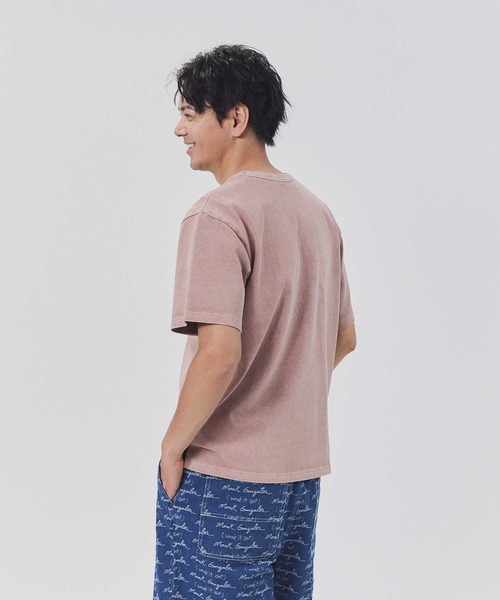 BACK NUMBER(バックナンバー)の「【BACK NUMBER】オーバーダイクルーTシャツ(Tシャツ/カットソー・メンズ・オレンジ/ターコイズブルー/ライトグレー/ブラック・L/M/XL)」の11枚目の写真