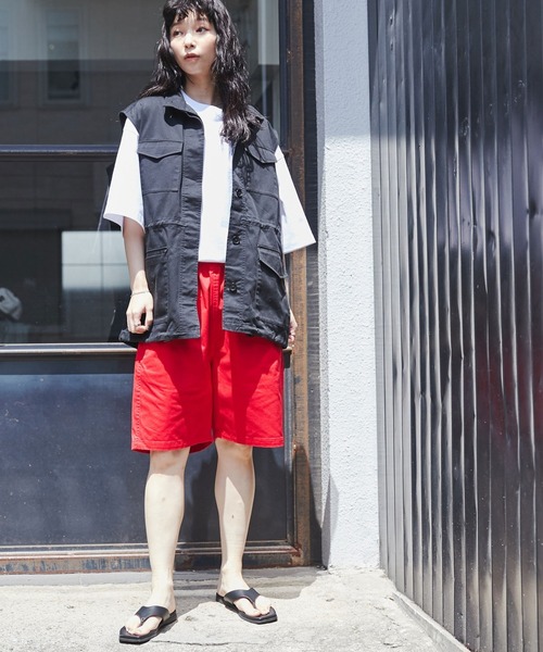 WEGO（ウィゴー）の「WEGO/チノイージーショーツ（チノパンツ・メンズ・ベージュ/ホワイト/レッド/ブラック/ダークグリーン/ブルー・SMALL/MEDIUM/LARGE）」の13枚目の写真