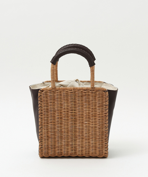 The Bagmati（ザバグマティ）の「●BAGMATI ラタンミニトート（トートバッグ・レディース・ブラック・フリー）」の2枚目の写真