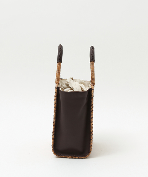 The Bagmati（ザバグマティ）の「●BAGMATI ラタンミニトート（トートバッグ・レディース・ブラック・フリー）」の3枚目の写真