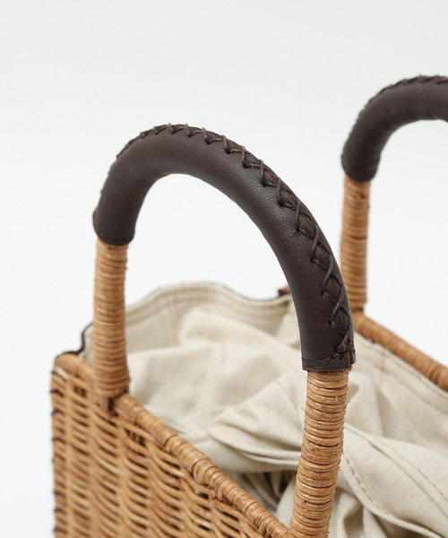 The Bagmati（ザバグマティ）の「●BAGMATI ラタンミニトート（トートバッグ・レディース・ブラック・フリー）」の4枚目の写真