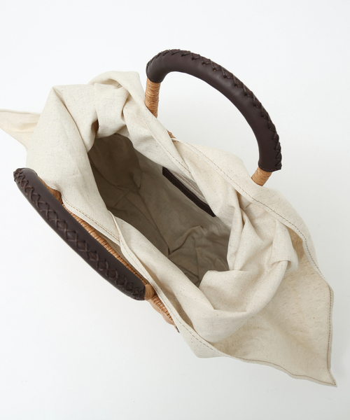 The Bagmati（ザバグマティ）の「●BAGMATI ラタンミニトート（トートバッグ・レディース・ブラック・フリー）」の9枚目の写真