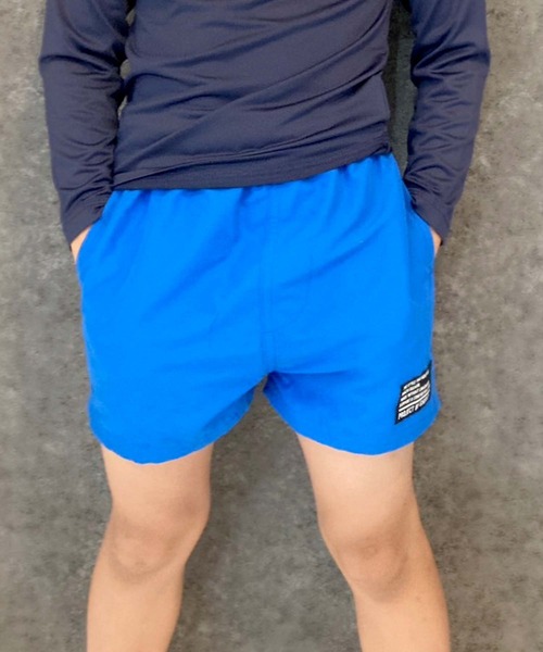 THE CASUAL（カジュアル）の「水陸両用　ハーフパンツ（水着・キッズ・ブラック/グレー系その他/ダークパープル/オレンジ系その他/ベージュ系その他/ダークネイビー/ベージュ系その他2/グリーン系その他2/グリーン系その他3/カーキ系/ブルー系その他/グリーン系その他・110cm/120cm/130cm/140cm/150cm/160cm）」の9枚目の写真