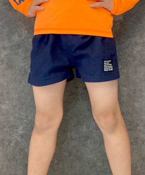 THE CASUAL（カジュアル）の「水陸両用　ハーフパンツ（水着・キッズ・ブラック/グレー系その他/ダークパープル/オレンジ系その他/ベージュ系その他/ダークネイビー/ベージュ系その他2/グリーン系その他2/グリーン系その他3/カーキ系/ブルー系その他/グリーン系その他・110cm/120cm/130cm/140cm/150cm/160cm）」の10枚目の写真