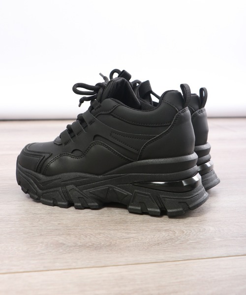 lus.（ラスドット）の「厚底インヒールダッドスニーカー（スニーカー・レディース・ブラック/ホワイト・L/LL/M/S）」の17枚目の写真