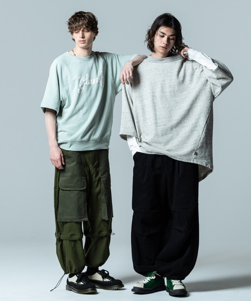 glamb(グラム)の「Re-Shaped Sweat / リシェイプドスエット(スウェット・メンズ・ネイビー/グレー/ブラック・M/L/S)」の4枚目の写真
