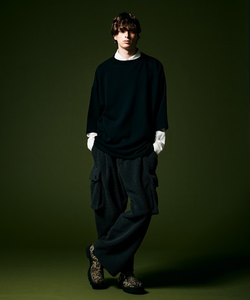 glamb(グラム)の「Re-Shaped Sweat / リシェイプドスエット(スウェット・メンズ・ネイビー/グレー/ブラック・M/L/S)」の17枚目の写真