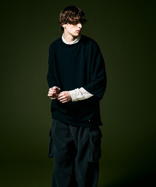 glamb(グラム)の「Re-Shaped Sweat / リシェイプドスエット(スウェット・メンズ・ネイビー/グレー/ブラック・M/L/S)」の22枚目の写真