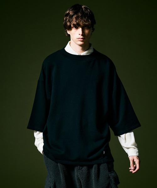 glamb(グラム)の「Re-Shaped Sweat / リシェイプドスエット(スウェット・メンズ・ネイビー/グレー/ブラック・M/L/S)」の21枚目の写真