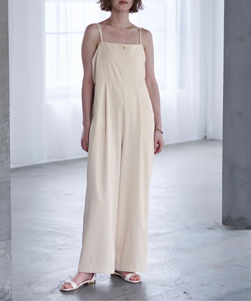 ツイルキャミオールインワン